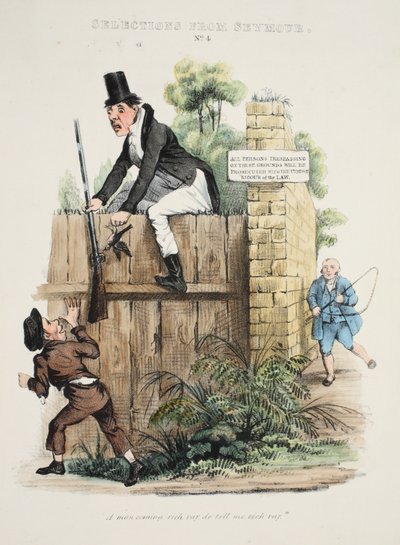 Selezioni da Seymour: No. 4, Un uomo che diventa ricco, pub. c. 1840 da George Cruikshank