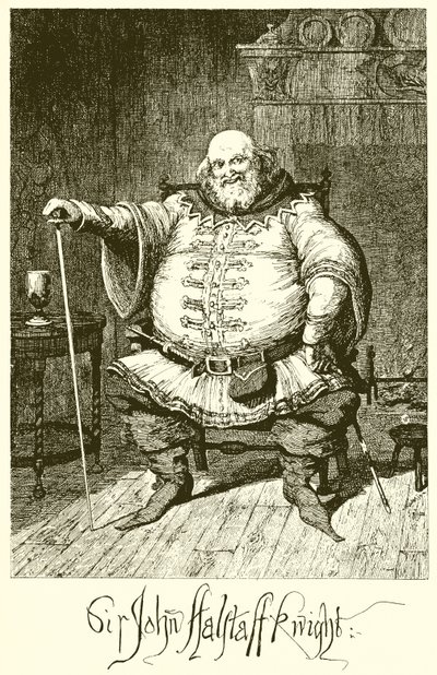 Sir John Falstaff da George Cruikshank