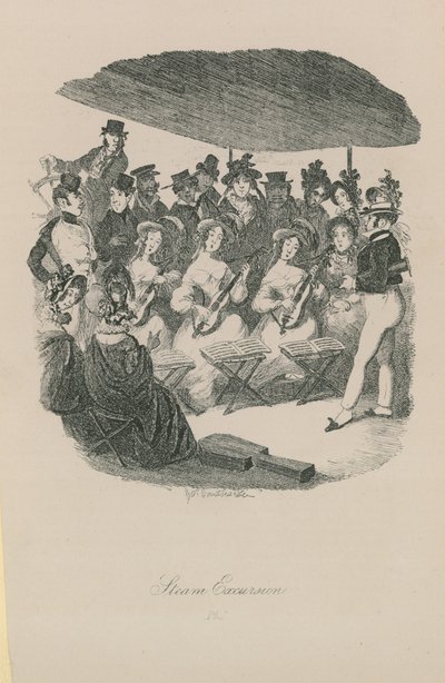 Escursione a vapore da George Cruikshank