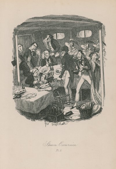 Escursione a vapore da George Cruikshank