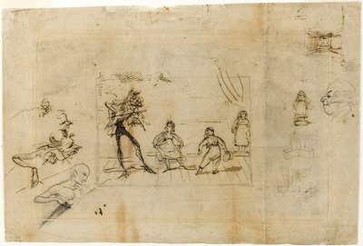 Studio per la lezione di danza, parte 2: Il minuetto da George Cruikshank
