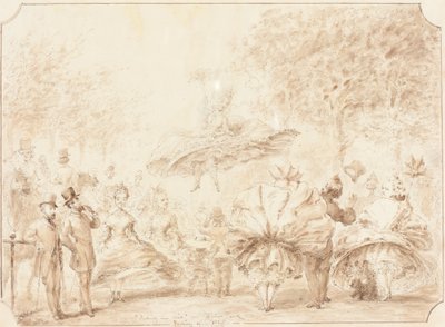 "Prendere aria" a Hyde Park da George Cruikshank