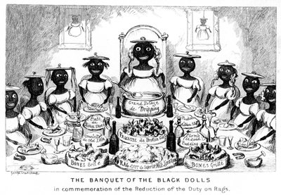Il banchetto delle bambole nere, XIX secolo da George Cruikshank