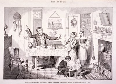 La Bottiglia, 1847 da George Cruikshank