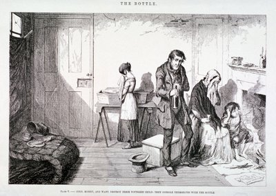 La Bottiglia, 1847 da George Cruikshank