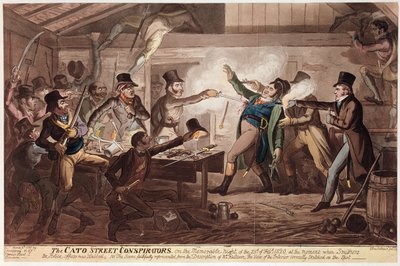 I cospiratori di Cato Street, pub. da G. Humphrey, 9 marzo 1820 da George Cruikshank