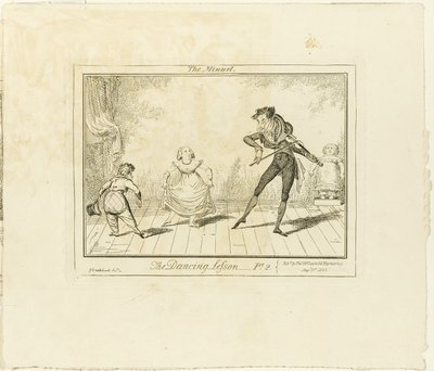 La lezione di danza, Parte 2: Il minuetto da George Cruikshank