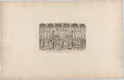 Il primo giorno dello scellino - Entrata, 1851 da George Cruikshank