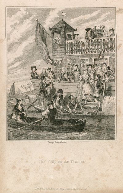 La follia sul Tamigi da George Cruikshank