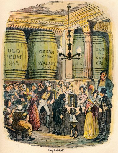 Il Palazzo del Gin da George Cruikshank