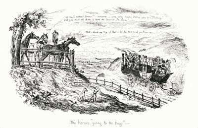 I cavalli che vanno ai cani da George Cruikshank