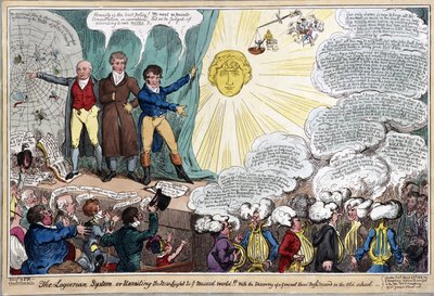 Il sistema Logieriano, o svelare la nuova luce al mondo musicale!! Con la scoperta di un basso continuo generale discordante nella vecchia scuola, pub. 1818 da George Cruikshank