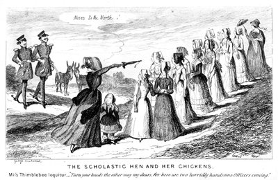 La gallina scolastica e i suoi pulcini da George Cruikshank