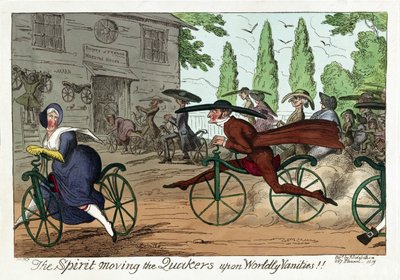 Lo Spirito che muove i Quaccheri sulle Vanità del Mondo!!, pub. 1819 da George Cruikshank
