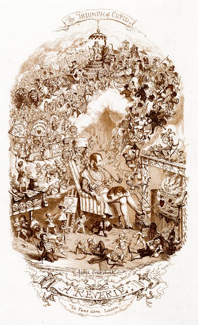 Il trionfo di Cupido da George Cruikshank