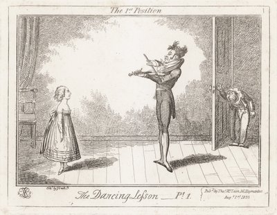 La lezione di danza: la prima posizione da George Cruikshank