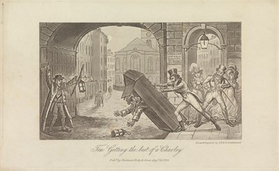 Tom che ha la meglio su Charley da George Cruikshank