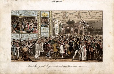 Tom, Jerry e Logic al Gran Carnevale, 1821 da George Cruikshank