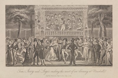 Tom, Jerry e Logic che si godono la serata... da George Cruikshank