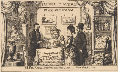 Biglietto pubblicitario per Samuel P. Avery - Sala d
