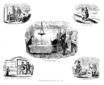 Vari cartoni animati, 1829 da George Cruikshank