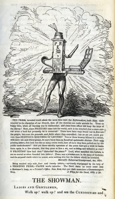 Vittoria della stampa per le libertà del popolo, illustrazione da 