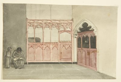 Vecchia cappella nella cattedrale di Bristol da George Cumberland