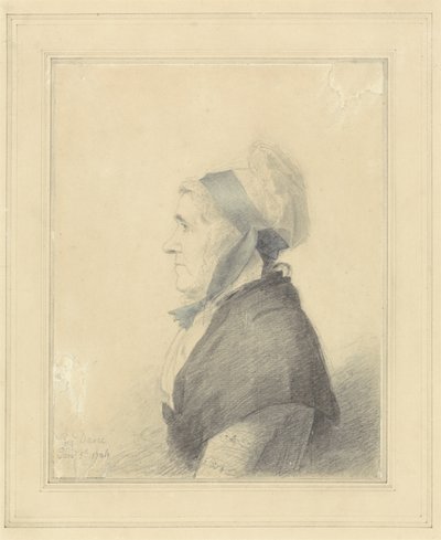 Ritratto di una signora anziana, 1796 da George Dance