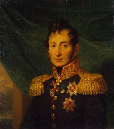 Ritratto di Nikolai Alexeyevich Tuchkov 1765-1812, prima del 1825 da George Dawe