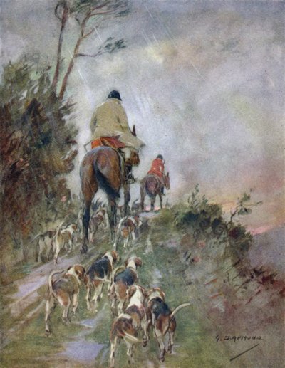 Illustrazione per The Story of a Red Deer da George Denholm Armour
