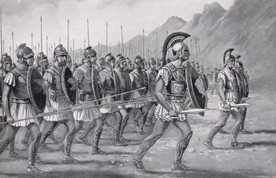 Una falange macedone, illustrazione da 