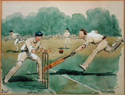 Il mese di luglio: Cricket da George Derville Rowlandson