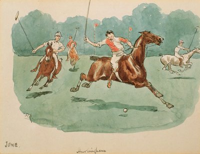 Il mese di giugno: Polo da George Derville Rowlandson