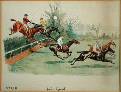 Il mese di marzo: Point to Point da George Derville Rowlandson