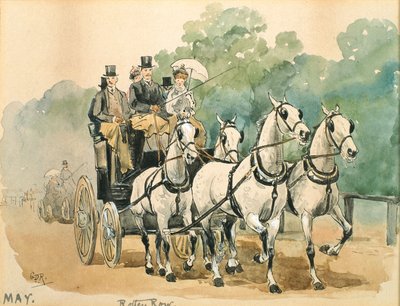 Il mese di maggio: Carrozze da George Derville Rowlandson