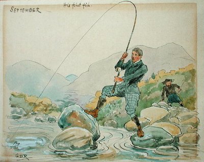 Il mese di settembre: pesca da George Derville Rowlandson