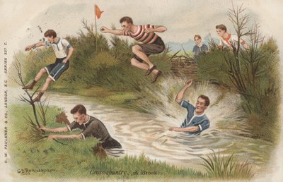 Cross country, un ruscello da George Derville after Rowlandson