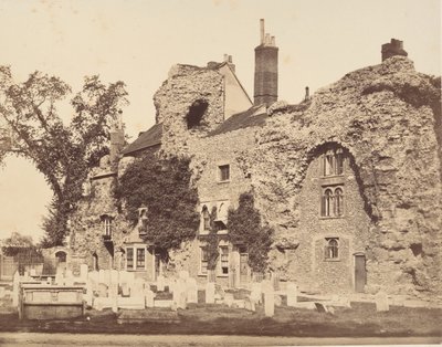 Rovine della chiesa abbaziale, Bury St. Edmunds, 1857 da George Downes