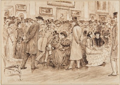 Mr Fielding, cosa ne pensi di questi quadri? Questa è Arte, Vista Privata alla Grosvenor Gallery da George du Maurier
