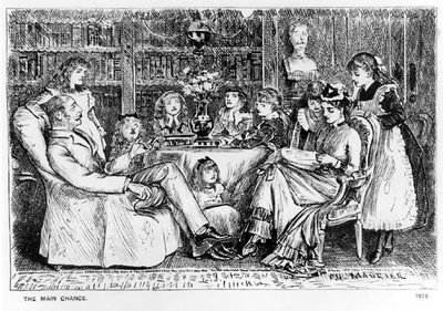 La possibilità principale, illustrazione da Punch, 1878 da George du Maurier