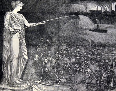 Il tabacco visto come consolazione per i poveri, 1869 da George du Maurier