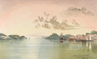 P&O Coalwharf, Porto Interno Singapore, agosto 1862 da George E.L.S. Sanford