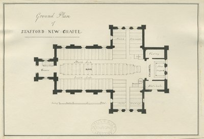 Stafford - Pianta della Chiesa di Cristo da George E. Hamilton