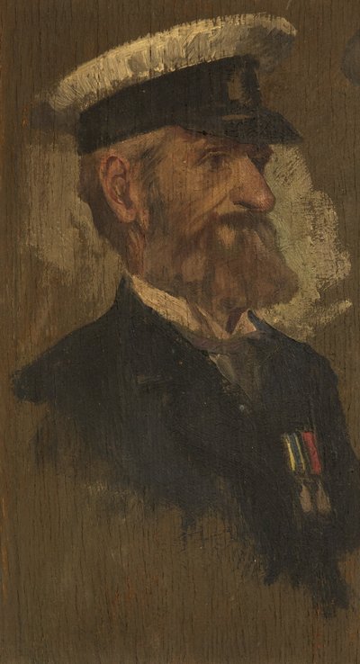 Ritratto di E. Gillard, R. Bgde., c. 1920 da George Edmund Butler