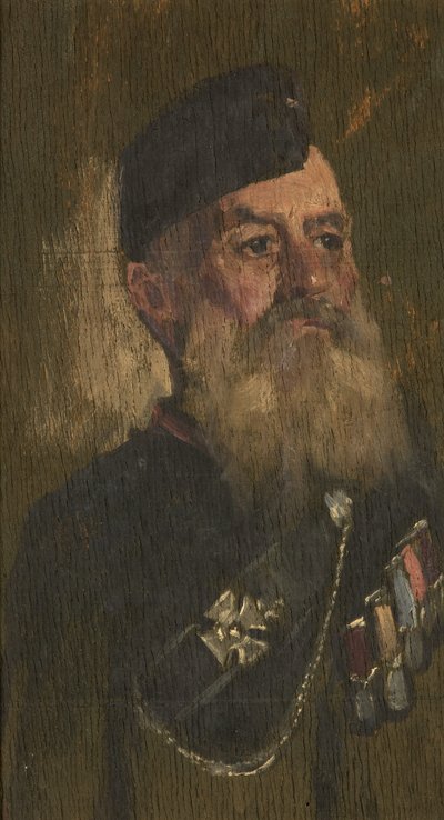 Ritratto di J. Fisher, Rifle Bgde, c.1920 da George Edmund Butler
