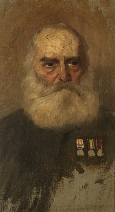 Ritratto di W. Puttick, R. Bgde, c. 1920 da George Edmund Butler