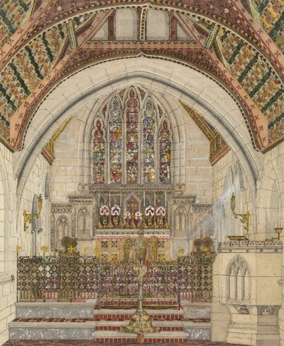Progetto per decorazione policromatica di una chiesa da George Edmund Street