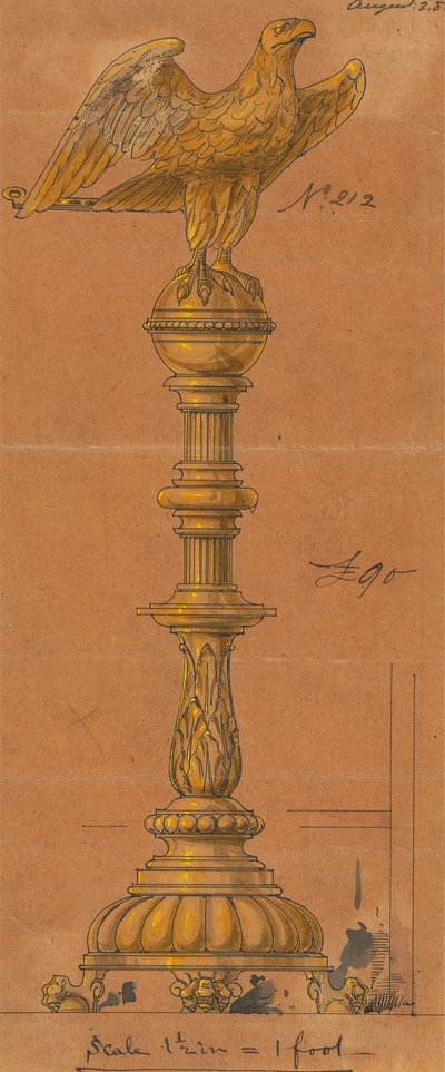 Progetti eseguiti per Jones e Willis, lavoratori in metallo e legno e produttori di mobili per chiese di Birmingham e Londra da George Edmund Street