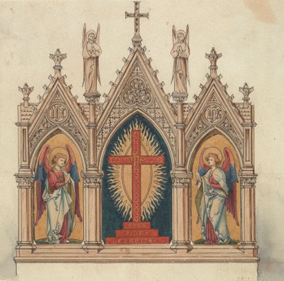 Progetti eseguiti per Jones e Willis, lavoratori in metallo e legno e produttori di mobili per chiese di Birmingham e Londra da George Edmund Street