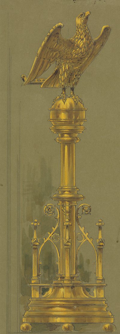 Progetti eseguiti per Jones e Willis, lavoratori in metallo e legno e produttori di mobili per chiese di Birmingham e Londra da George Edmund Street